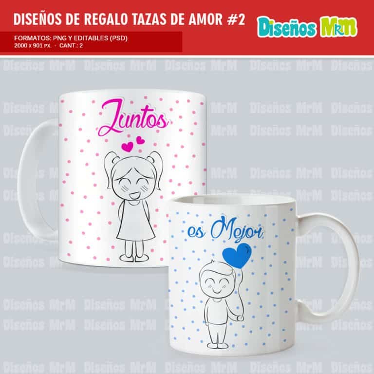 Diseño Taza sublimación Amor Gratis Parejas Enamorados