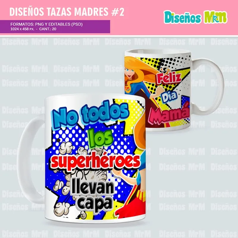 Plantillas Día de la Madre: Para Mugs Versión 2