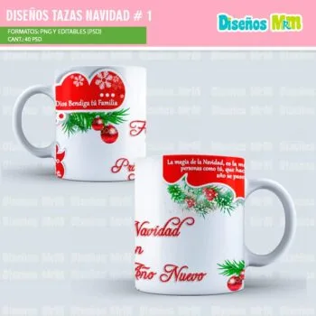 Diseños Plantillas Para Tazas Navidad