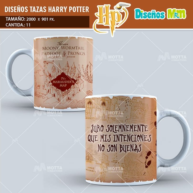 PLANTILLAS HARRY POTTER PARA SUBLIMAR TAZAS