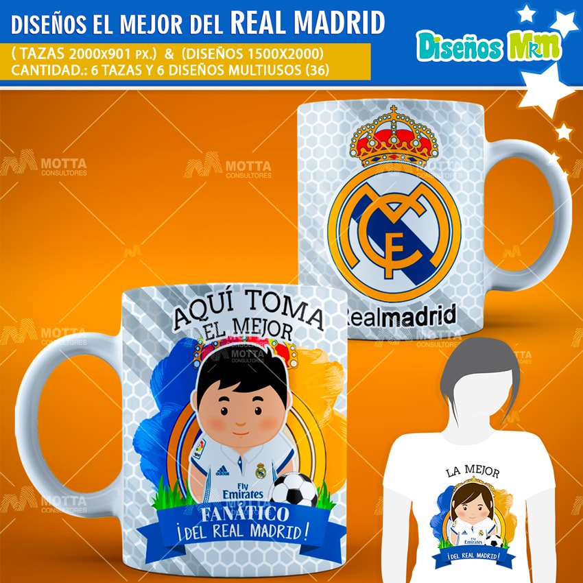 Taza Ceramica Fanatico De Real Madrid Calidad
