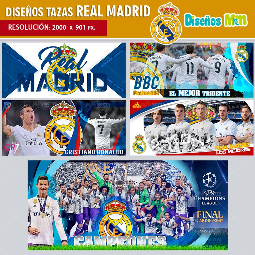 Taza Real Madrid Para un Campeón con su nombre personalizado serigrafiado