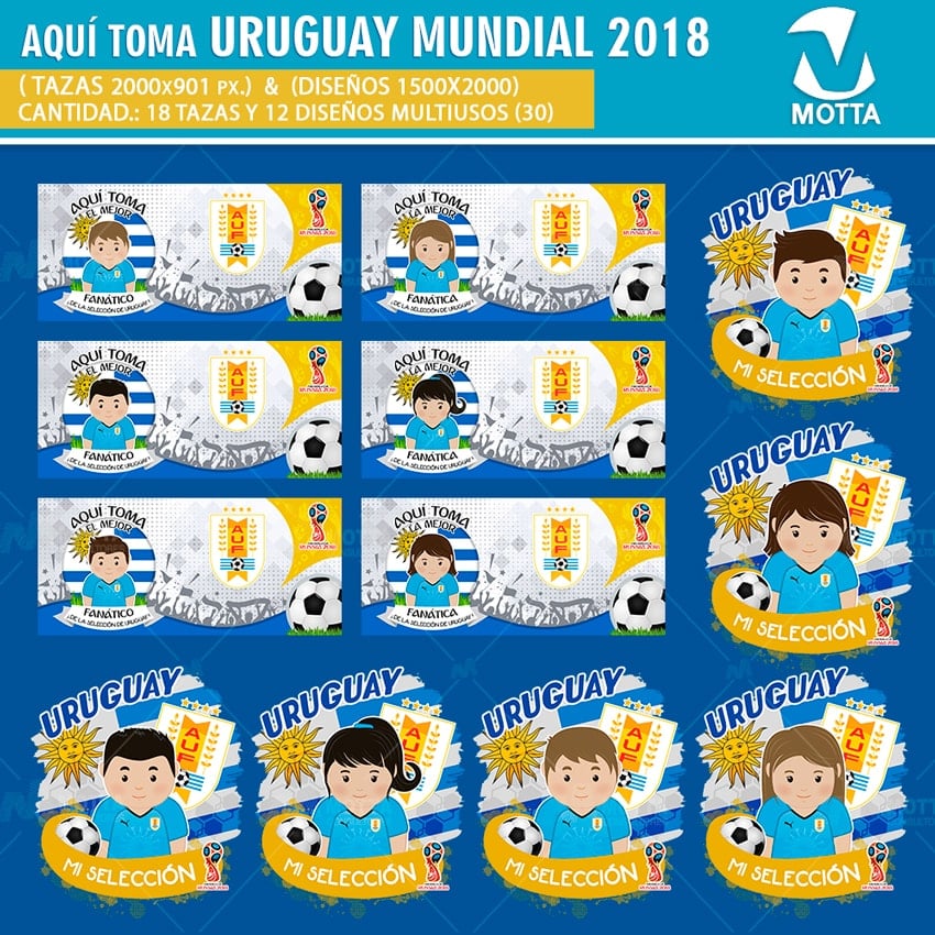 DISEÑOS AQUÍ TOMA HINCHA DE URUGUAY FIFA 2018