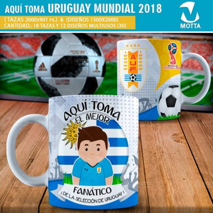DISEÑOS AQUÍ TOMA HINCHA DE URUGUAY FIFA 2018