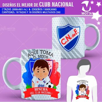 DISEÑOS AQUÍ TOMA HINCHA DE CLUB NACIONAL URUGUAY