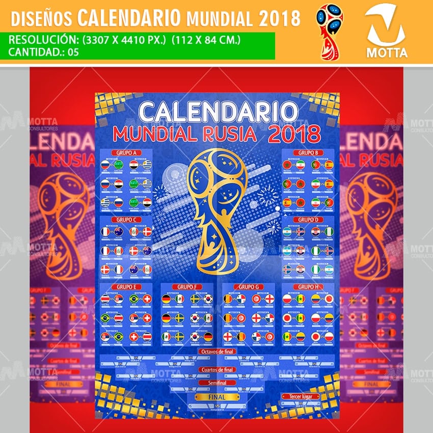 Calendario 2018 Para Imprimir y Registrar Resultados
