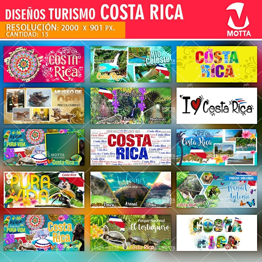 DISEÑOS SUBLIMACIÓN PARA TAZAS TURISMO COSTA RICA