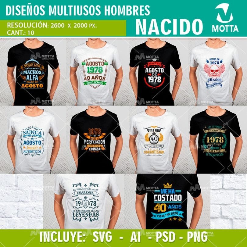 playeras de cumpleaños 40