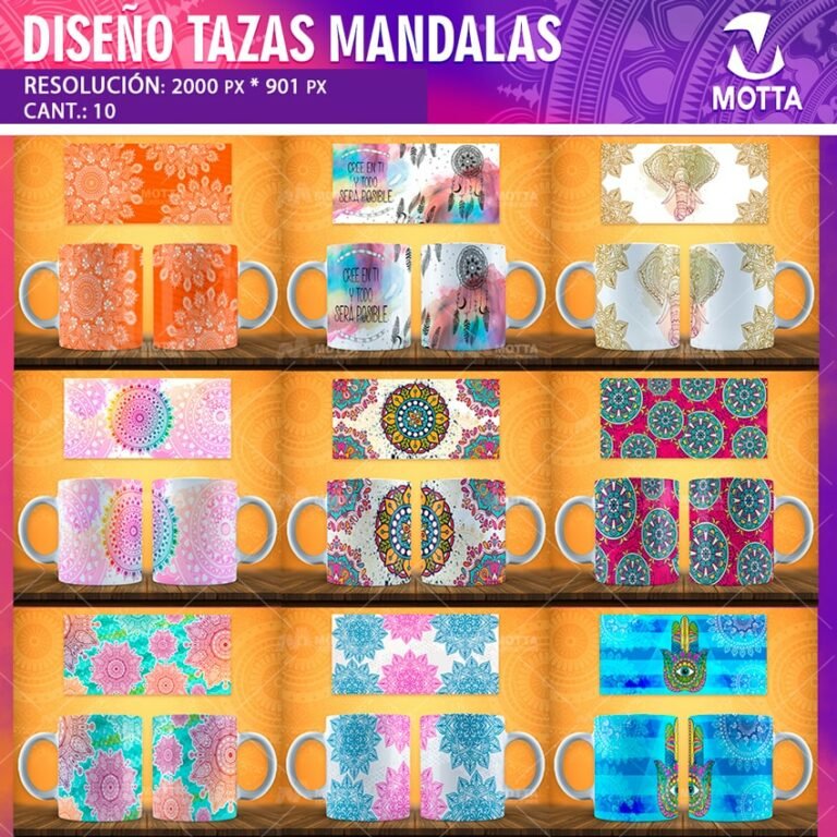 DiseÑos Para Sublimar Tazas Con MÁndalas Motta Consultores 