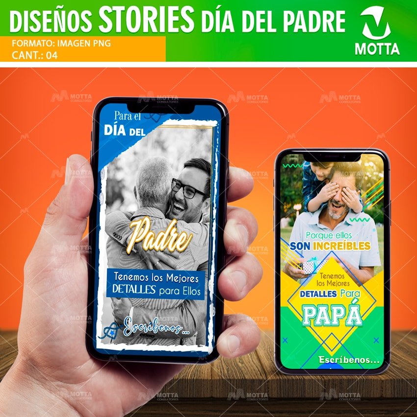 DISEÑOS PARA PROMOCIONAR DÍA DEL PADRE EN HISTORIAS