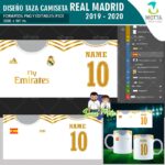 Plantillas para Cojin y Taza del Real Madrid con Editables