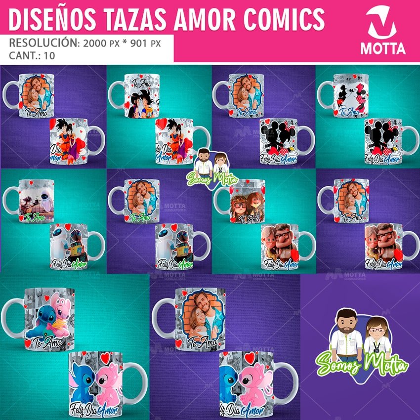 Taza de Pareja de película UP personalizada por sublimación