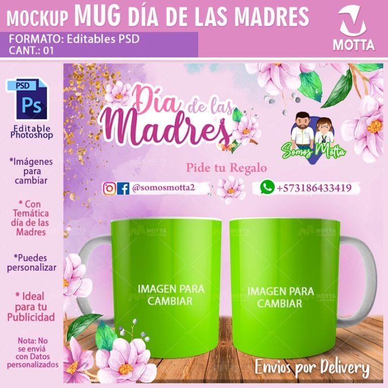 Plantillas Para Mugs Día De La Madre Motta Consultores