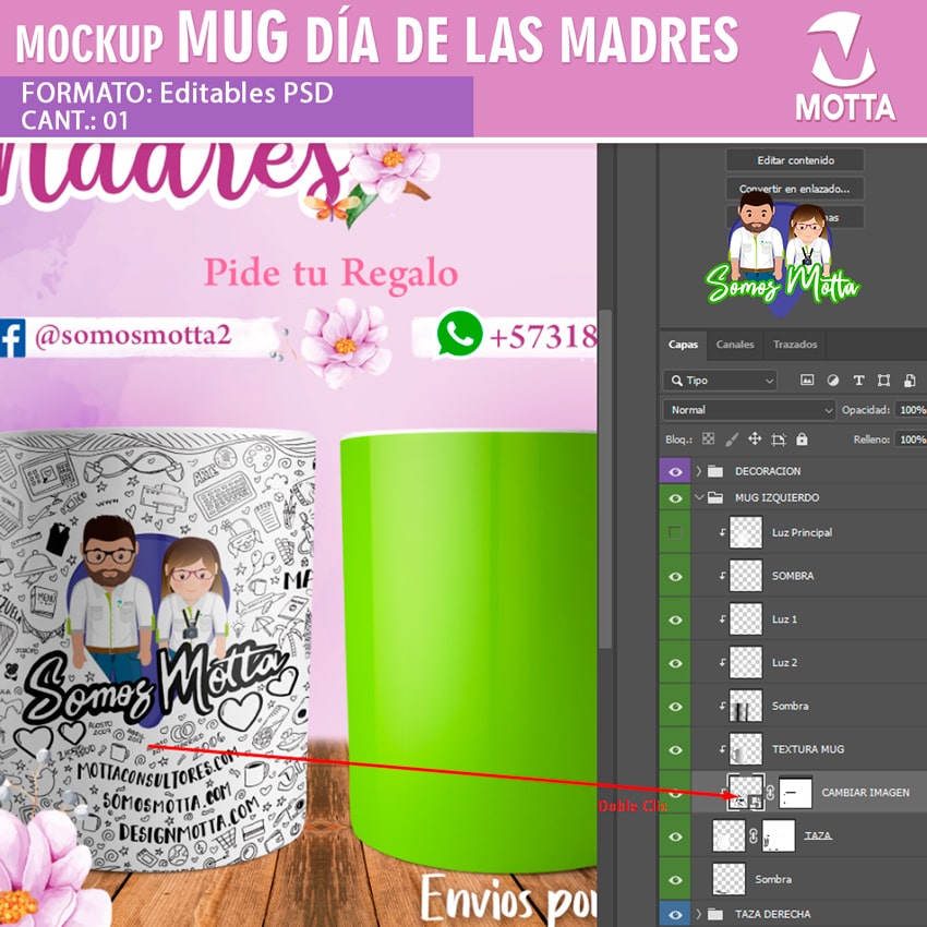 Download Mockup Vistas Previas De Tazas Dia De La Madre Gratis