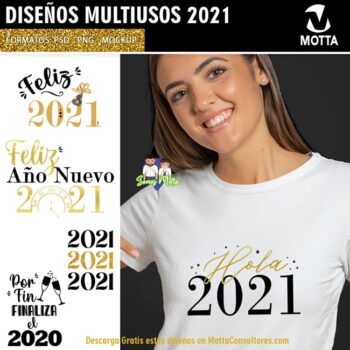 DISEÑOS GRATIS AÑO NUEVO 2021